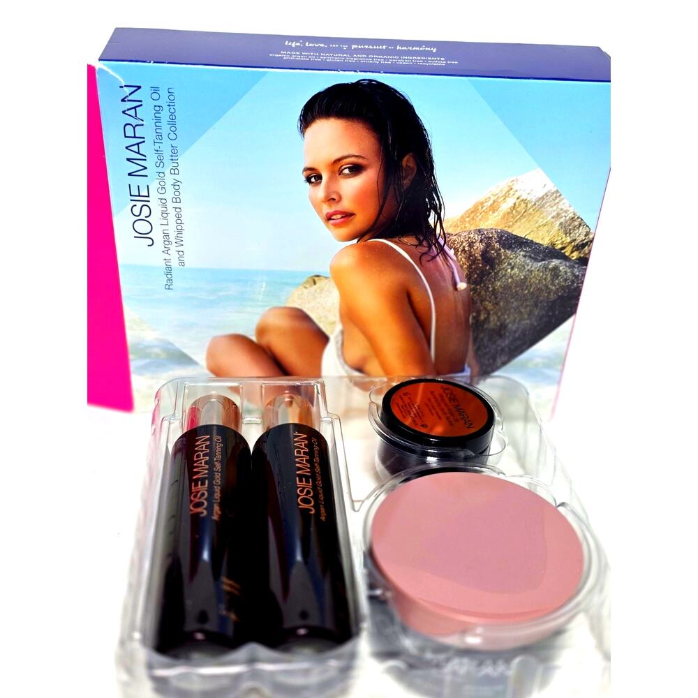 Josie Maran 5 Piece Self Tanning Oil And Whipped Body Butter Collection